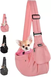 Small Pink Pet Dog, Cat Puppy Sling Carrier Shoulder Bag - Picture 1 of 3