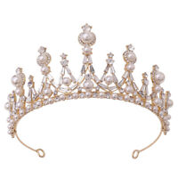 8.2cm High Luxury Crystal Wedding Bridal Party Pageant Prom Tiara Crown 7 Colors