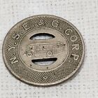 N. Y. S. E. & G. Corp. Elmira  Good For One Fare Transit Bus Token 21Mm - C1940s