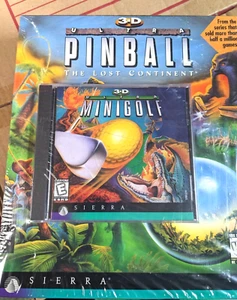 2pk 3D PINBALL ULTRA The Lost Continent & 3D Minigolf - Sealed PC CD Windows 95 - Picture 1 of 15