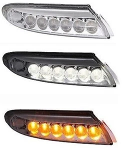 Smoked 2007-2012 Porsche 911 997 Turbo Daytime Running Lights turn signals LED - Picture 1 of 13