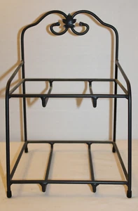 LONGABERGER LITTLE BIN WROUGHT IRON STAND, ONE BASKET, PROTECTOR DIVIDED - Picture 1 of 5