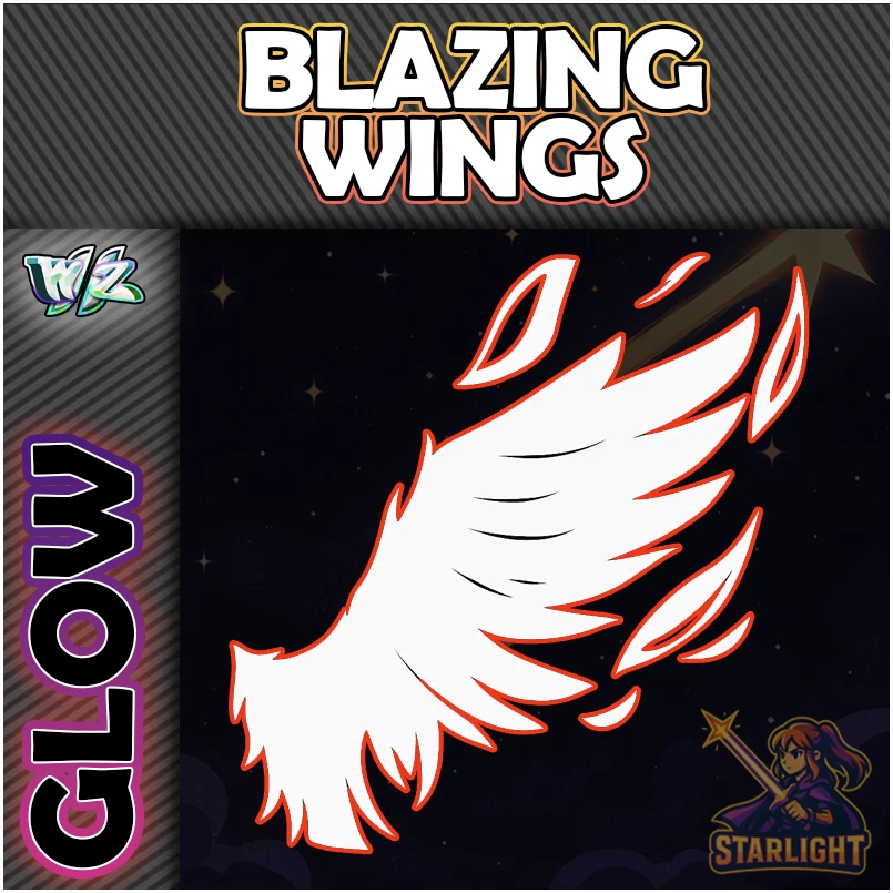 ROBLOX WORLD ZERO WINGS,ARMOR,COSTUME,ACCESORIES,COSMETICS Roblox World Zero WZ - BLAZING WINGS - GLOWING HEX ITEMS