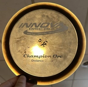 Innova Champion Orc PFN w/ Patent # Smoke w/ Sweet Silver Foil Disc Golf Driver - Picture 1 of 3