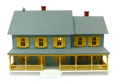 Usado MTH 30-9001 #4 Casa de Campo Cinza com Persianas Amarelas (sem Caixa) - Imagem 1 de 4