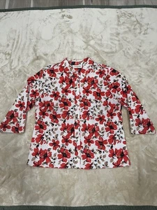 breckenridge top women Petite XL Floral Pattern - Picture 1 of 3
