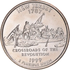 [#1045795] Coin, United States, New Jersey, Quarter, 1999, U.S. Mint, Philadelp, - Picture 1 of 2