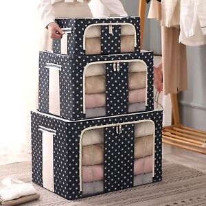 Dustproof Clothes Storage Bag Zipped Organizer Underbed Wardrobe Cube Closet Box