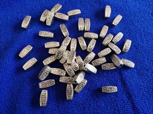 60PCS Tibetan Silver crafted nugget spacer beads For Jewelry Making