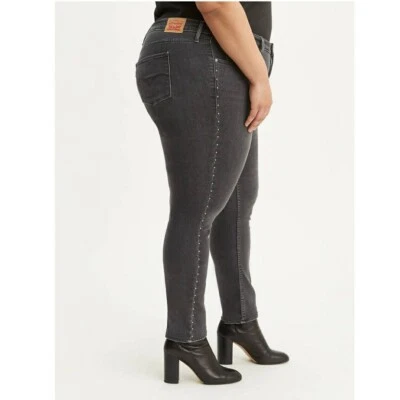 Levi's Sculpt Soft 311 Shaping Studded Side Seam Skinny Women's Jeans Size 16W - Image 1 of 4