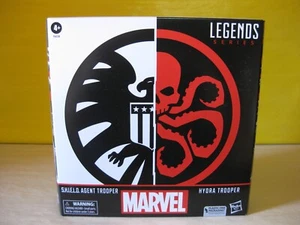 2023 Hasbro Marvel Legends 6" S.H.I.E.L.D. Agent and Hydra Trooper 2 Pack New - Picture 1 of 2