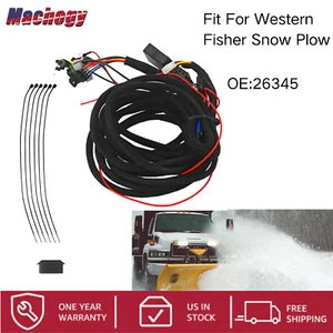 For Western Fisher Snowplow Snow Plow 3 Pin 3 Plug Wire Harnes 26345 Brand New - Picture 1 of 14