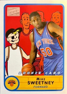 Mike Sweetney Bazooka 03-04 #284 Rookie Card New York Knicks