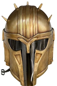 Casco medieval Starwars BobaFett casco mandaloriano larp guerrero cosplay casco - Imagen 1 de 4