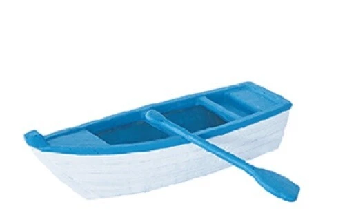 Dophin смолы аквариума украшения синий и белый деревянный лодки аквариума украшение - Изображение 1 из 1