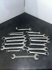 Lot Of 17 Vintage Craftsman Open End Boxed End Sae Wrench Set