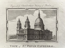 1770 Antique Print; St Paul's Cathedral London
