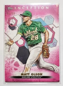 2022 Topps Inception Matt Olson #93/99 Magenta Parallel #70 - Bild 1 von 2