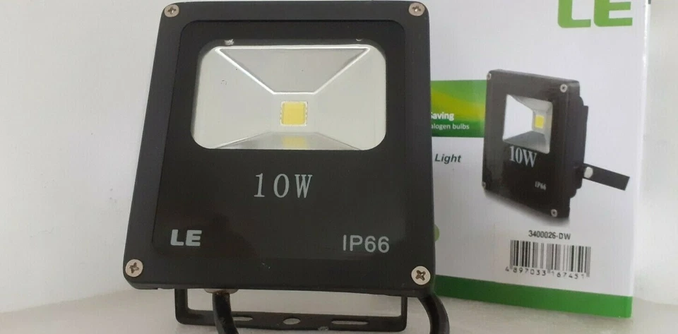 Proyector de Seguridad LED Exterior Jardín Casa Luces de Seguridad 10W IP66 Impermeable Foto 1 de 4