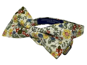 adult yellow wildflower floral garden mens cotton bow tie by Frederick Thomas - Picture 1 of 2
