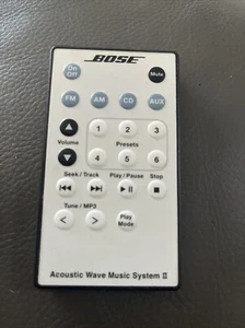 Authentic Bose Acoustic Wave Music System II Remote Control TESTED & WORKING!!! - Picture 1 of 3