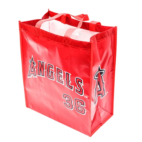 MLB LA Angels #36 Jered Weaver Red Reusable Green Forever Bag 2pk Baseball Fan Cover