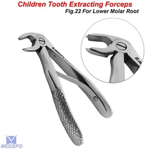 Dental Zahnextraktionszange Chirurgisch Pedo Kinder Fig-22 für untere Backenzähne Werkzeuge - Bild 1 von 5