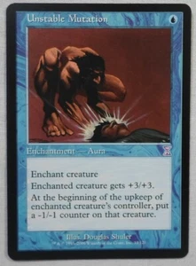 MAGIC THE GATHERING MTG 2006 TIME SPIRAL BLUE UNSTABLE MUTATION ENCHANTMENT CARD - Picture 1 of 2