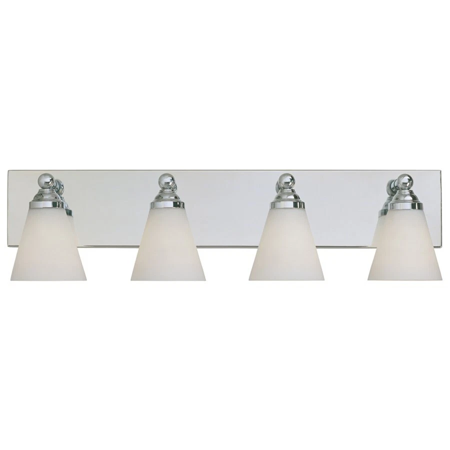 Designers Fountain Hudson 4 Light Bath Bar, Chrome - 6494-CH - Image 1 of 1