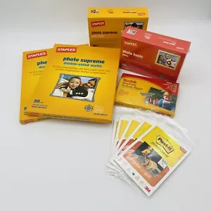 Printer Photo Paper Lot 10 Piece Kodak Staples Post It NEW Glossy Matte - Picture 1 of 10