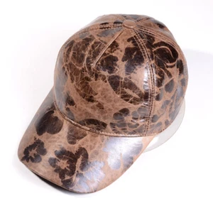 Women's Men’s Real Oil Wax Leather Hacking Outdoor Trucker Baseball Caps/hats - Picture 1 of 16
