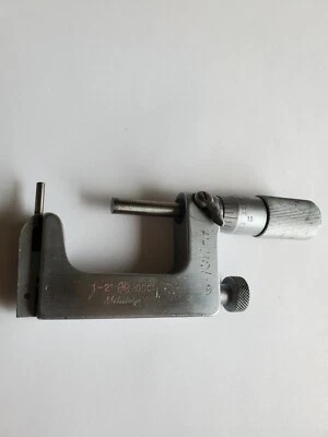 Micrómetro de yunque intercambiable Mitutoyo 117-108 1-2" .0001 Uni-Mike Foto 1 de 3