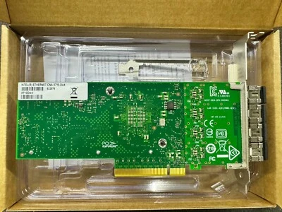 New Intel X710-DA4 4-port 10Gbps SFP+ PCIe 3.0 x8 10Gbps Ethernet Network Card - Image 1 of 4