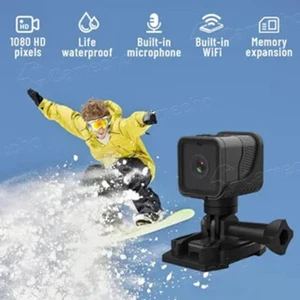 Bike Motorcycle Helmet Camera Mini Sports Video Action Camera Outdoor Recorder - Picture 1 of 23