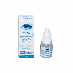 Hypromellose 0.3% Eye Drops For Dry Eyes 1 x 10ml | BRANDS MAY VARY - Picture 1 of 3