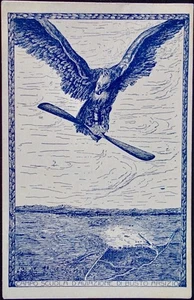 BÜSTE ARSIZIO LAGER MILITÄRFLUGSCHULE POSTKARTE GEREIST 1. WK 1917 - Bild 1 von 6