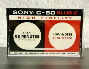 Cinta de casete de audio en blanco HF de alta fidelidad Sony C-60 Plus 2 60 minutos - Imagen 1 de 5