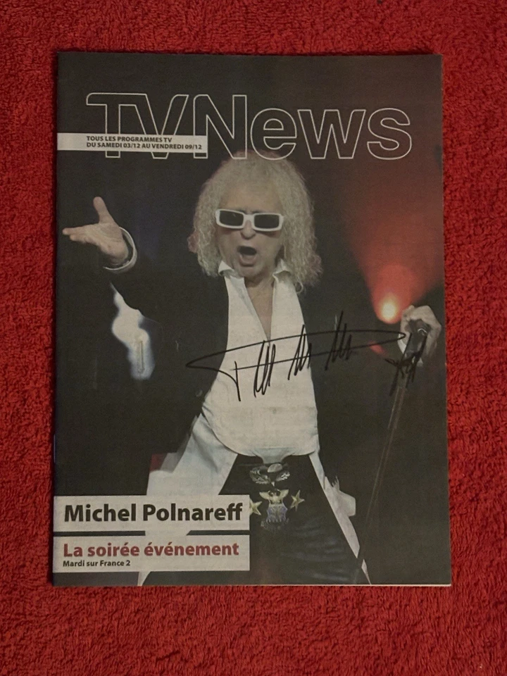 Magazine Dédicacé Autograph Michel Polnareff - Image 1 of 1