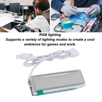 (Silver)M.2 SSD Copper Heatsinks Rapid Heat Dissipation 5V 3PIN Aluminium Alloy - Image 1 of 4