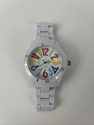 Reloj de Cuarzo Betsey Johnson LSP7480 Mujer 30m Blanco Colorido Movimiento Japón Foto 1 de 3