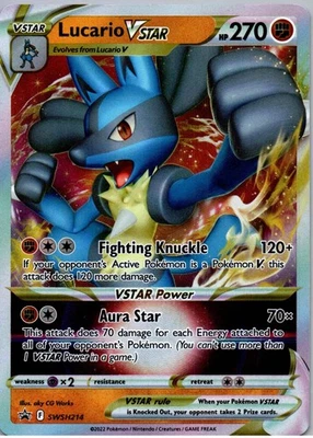 Lucario VSTAR - - Promo - SWSH: Sword & Shield Promo Cards - SWSH214 - NM - Holo - Image 1 of 2