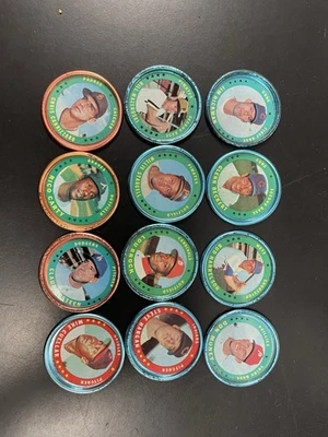Lote de 12 monedas Topps 1971 todas diferentes Lou Brock, Willie Stargell baja calidad Foto 1 de 4