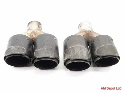 2011 BMW 535i 550i F10 Aftermarket Tail Pipe Set ID 50mm OD 55mm 18307612731 - Image 1 of 4