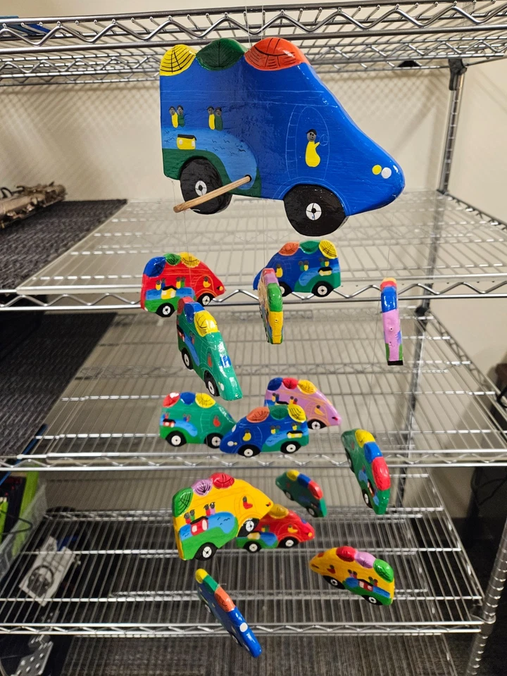 Деревянный автобус-мобиль ручной работы Dinosaur Hill New York - Изображение 1 из 4