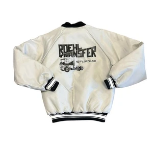 Chaqueta Bomber Vintage ROEHL TRANSFER Nueva Leipzig, ND Hartwell Snap Gris Talla L - Imagen 1 de 21