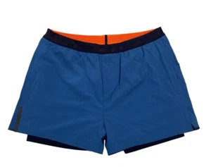 Rhone NEU Herren Größe XXL Swift 4" gefüttert sportlich blau Laufshorts Kordelzug - Bild 1 von 5