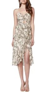 Bardot Briana Women’s Keyhole Front Cocktail Dress in Nude Leopard SZ 12 /XL,NEW - Picture 1 of 5