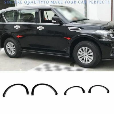 For Nissan Armada 2017-2024 Glossy Black Wheel Eyebrow Arch Fender Flare Cover - Image 1 of 4