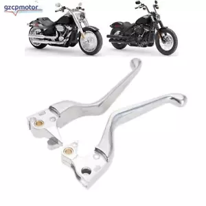 Chrome CNC Wide Blade Clutch Brake Hand Levers For Harley Sportster XL 2004-2013 - Foto 1 di 10
