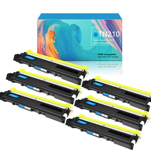 6er Pack TN210 Tonerkartusche Cyan passend für Brother MFC-9125CN MFC-9320CW - Bild 1 von 22